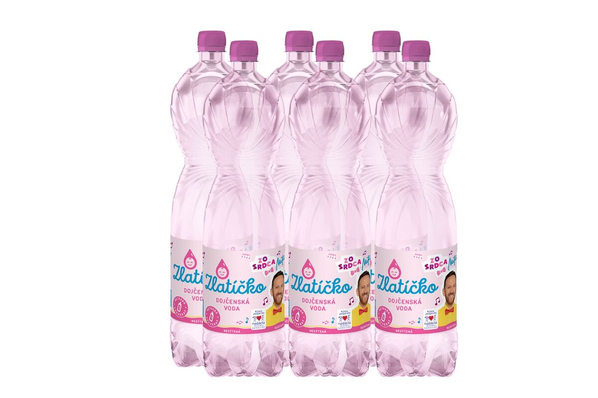 1x kartón - Dojčenská voda Zlatíčko 1,5 l 6 ks