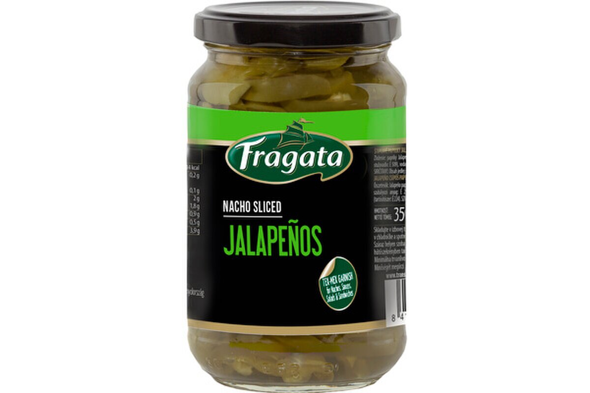 Jalapenos zelené sterilizované 350 g 18-6