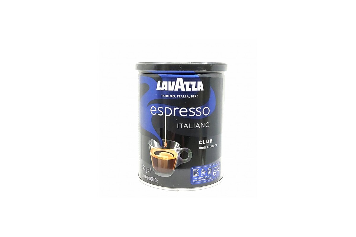 LAVAZZA - CLUB 100% Arabica mletá káva 250 g Dóza