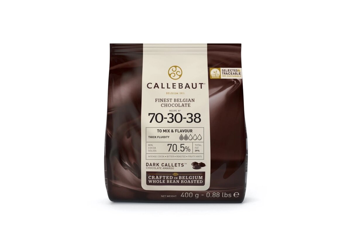 Čokoláda Callebaut horká TMAVÁ 54,5% 400 g