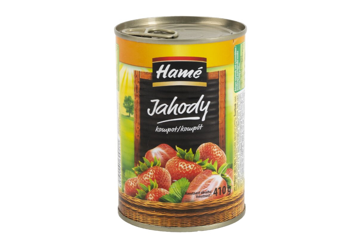 Jahodový kompót 425ml  4-5