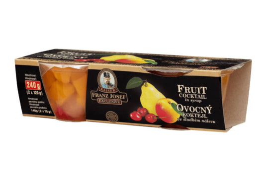 Kompót ovocný koktejl 2 x 135 ml