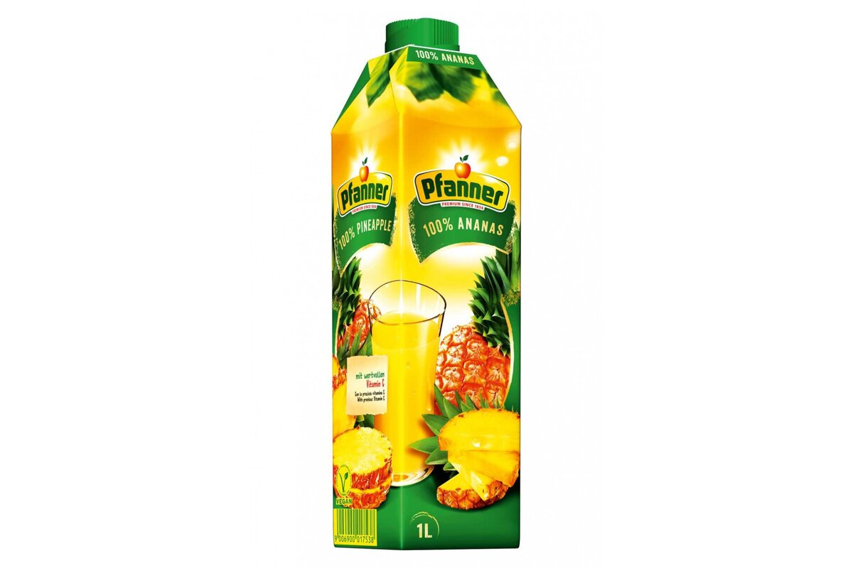 Džús Ananásový 100% 1 l Pfanner