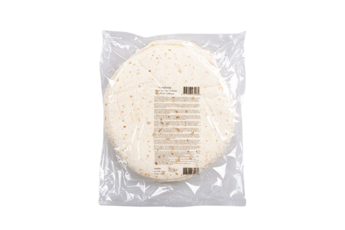 Tortilly pšeničné 25 cm (18 ks/bal.)