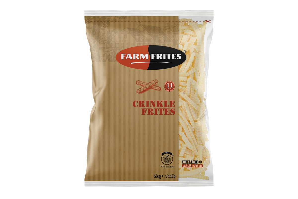 Hranolky vlnky 90 sekundové 11mm mrazené 2,5 kg FarmFrites