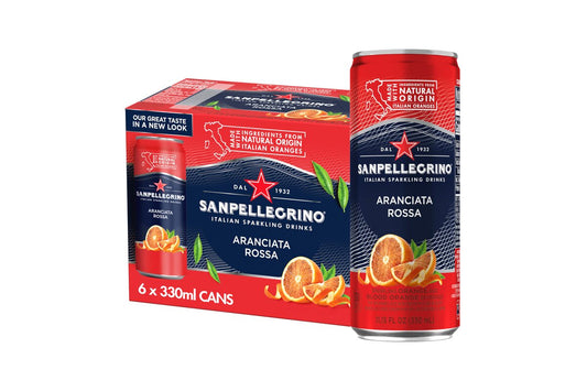 1x kartón - SANPELLEGRINO Červený pomaranč plechovka 330 ml 6 ks